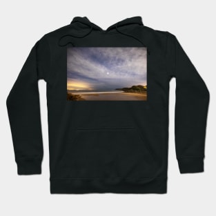 Caswell Bay on Gower in Wales at Night Hoodie